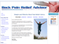 back-pain-relief-advisor.com