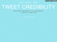 tweetcredibility.com