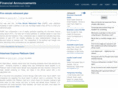 financialannouncements.com