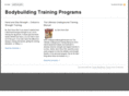 bodybuildingtrainingprogram.com