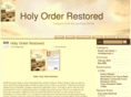 holyorderrestored.com