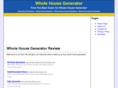 wholehousegeneratorsale.net