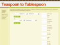 teaspoontotablespoon.com