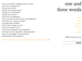 oneandthreewords.org