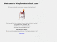 waytoomuchstuff.com
