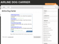 airlinedogcarrier.com