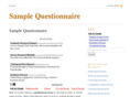 samplequestionnaire.com
