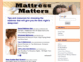mattress-matters.com
