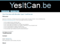 yesitcan.be