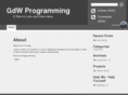 gdwprogramming.info