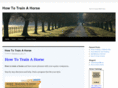 howtotrainahorse.com