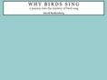 whybirdssing.com