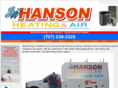 hansonheatingandair.com