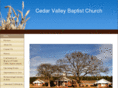 cedarvalleybaptistchurch.com