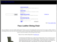 fauxleatherdiningchairs.com