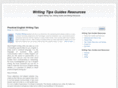 writingtipsguidesresources.com
