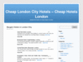 cheaplondoncityhotels.com