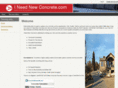 ineednewconcrete.com