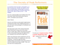 peakperformersbook.com