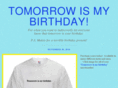 tomorrowismybirthday.com