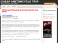 cheapmotorcycletrip.com