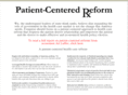 patientcenteredreform.com