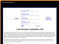 lifeinsurancecompanieslist.com