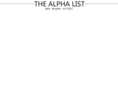 thealphalist.com