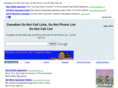 canadiandonotcalllists.com