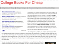 collegebooksforcheap.info