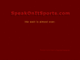 speakonitsports.com