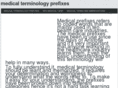 medicalterminologyprefixes.com