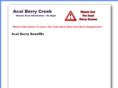 acaiberrycreek.com