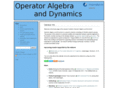 operatoralgebraanddynamics.com