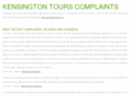 kensingtontourscomplaints.com