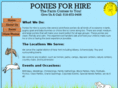 poniesforhire.com