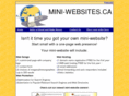 mini-websites.ca