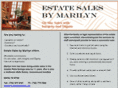 estatesalesbymarilyn.com