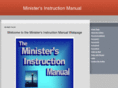 ministersinstructionmanual.com