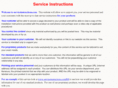 serviceinstructions.com
