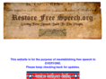 restorefreespeech.org