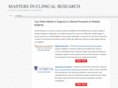 mastersinclinicalresearch.com