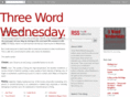 threewordwednesday.com