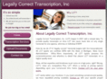 legallycorrecttranscription.com