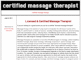 certifiedmassagetherapist.com