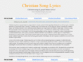 christian-song-lyrics.com