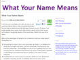whatyournamemeans.org