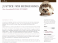 justiceforhedgehogs.com