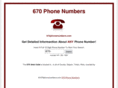 670phonenumbers.com