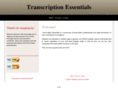 transcriptionessentials.com